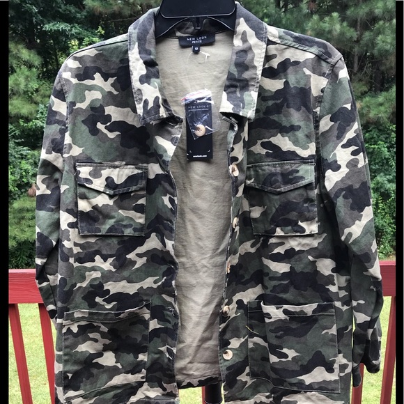 New Look Tops - NEW  LOOK WOMEN’S CAMOUFLAGE SHIRT